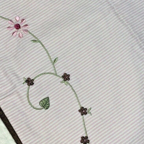 2 Kids Line Luxury Valances Curtains Pink White - Picture 4 of 7